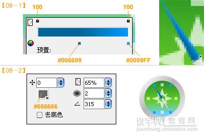 Fireworks制作指南针8