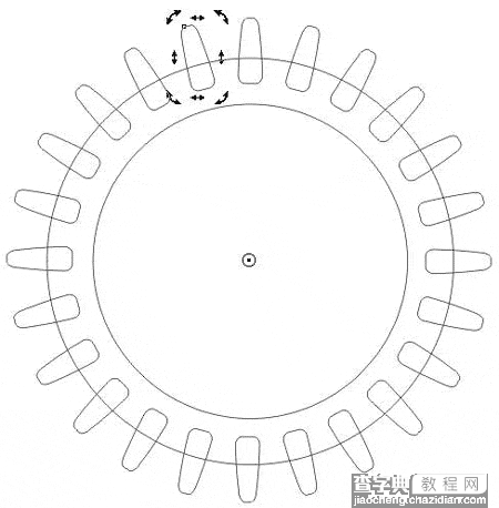 在CorelDRAW中制作立体齿轮6