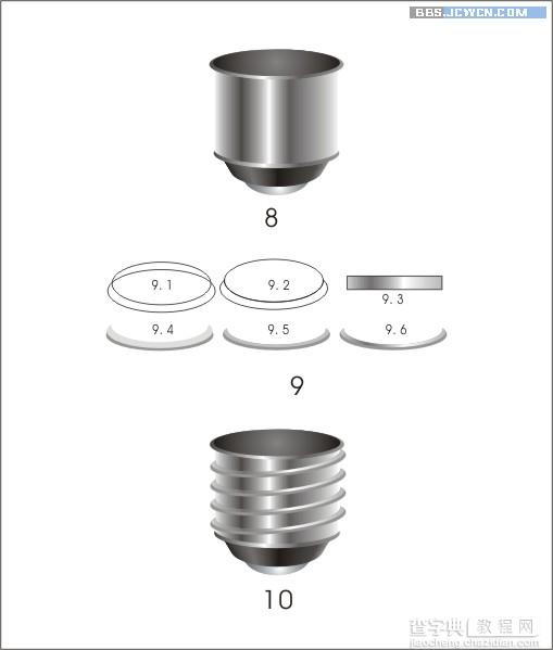 CorelDRAW 绘制灯泡3