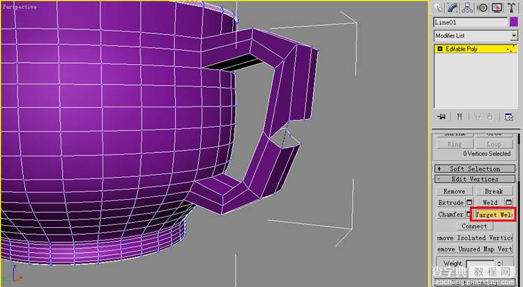 3DSMax教程: 茶杯（旋转＋多边形建模）16