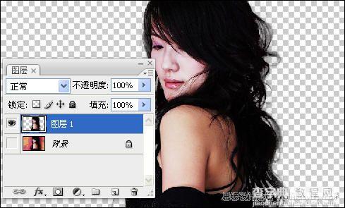 Photoshop抽出滤镜快速抠出美女抠图教程7