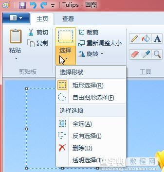 利用win7画图工具裁剪图片的方法1