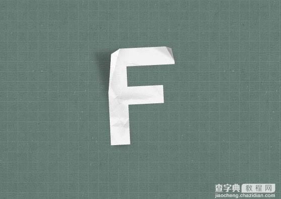 Photoshop制作褶皱纹理的纸张字22