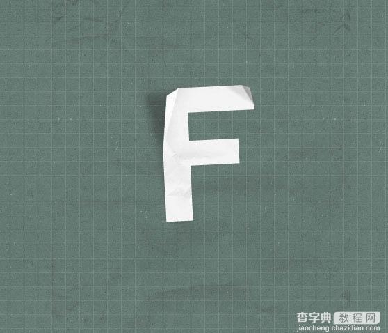 Photoshop制作褶皱纹理的纸张字21