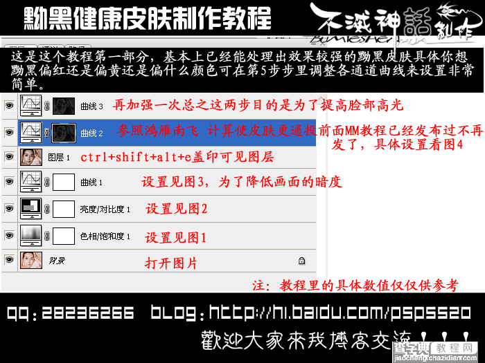 PS调色教程:打造黝黑健康质感皮肤4