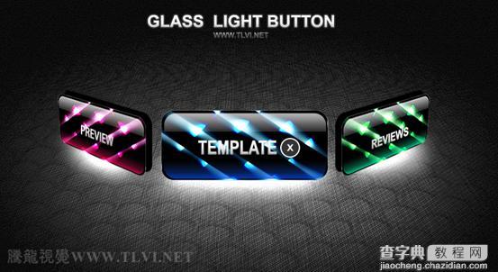 PS CS5样式制作闪亮的折射玻璃按钮21