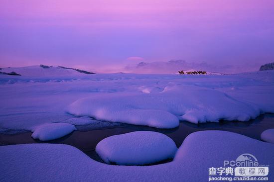 教你如何用简招拍雪景4