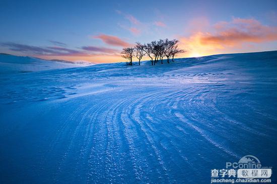 教你如何用简招拍雪景6