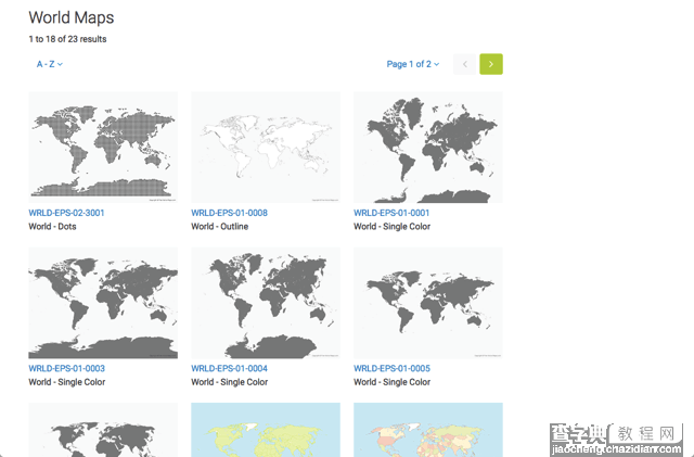 收录了全世界各国家矢量图的VECTOR MAPS1