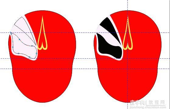 CorelDRAW X7如何绘制京剧脸谱4