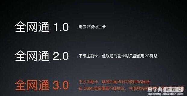 全网通3.0是什么意思？3