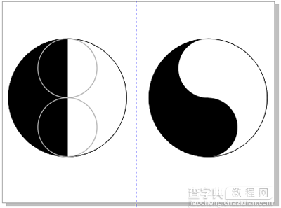 CorelDRAW X7怎么制作太极图案5