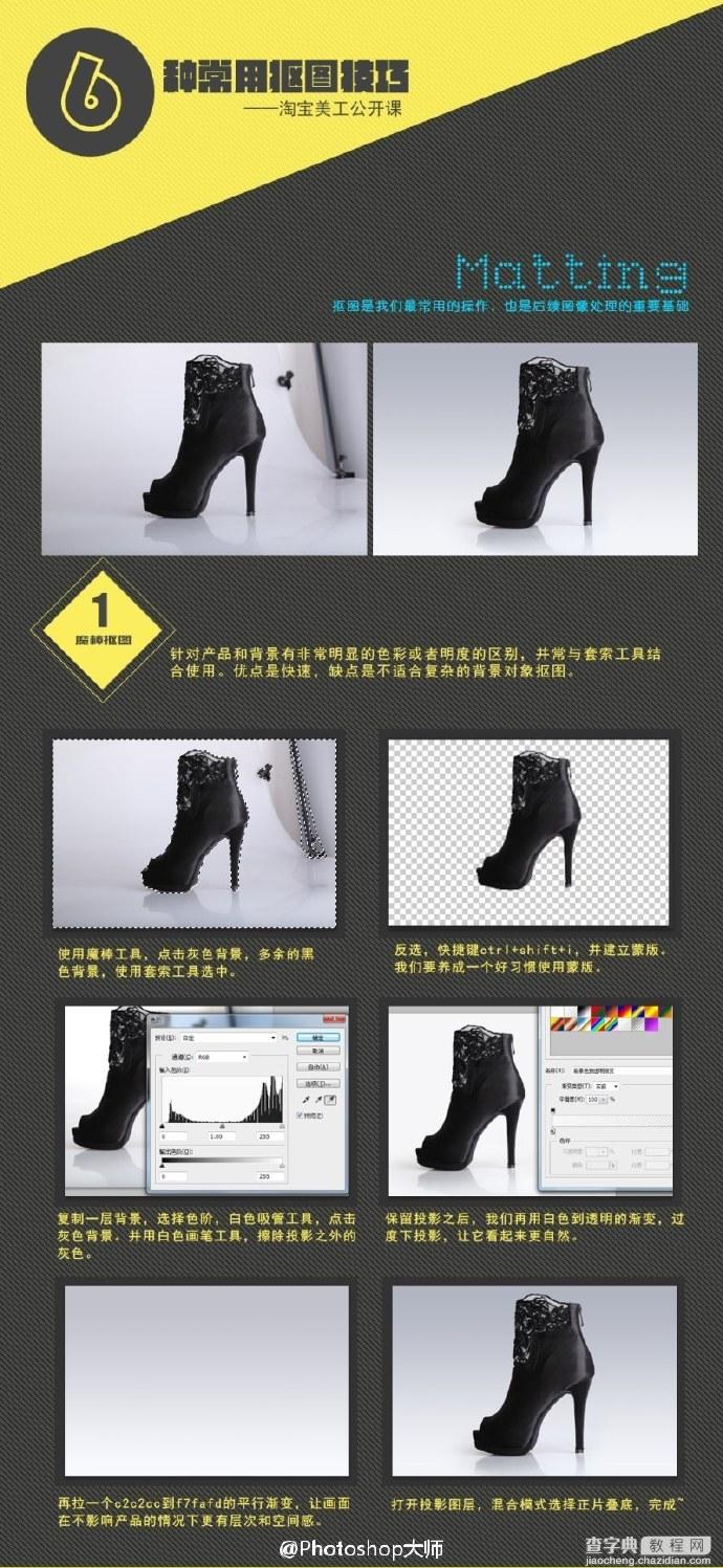 六种使用photoshop抠图方法1