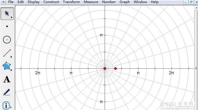 几何画板如何使用极坐标系画函数图像2