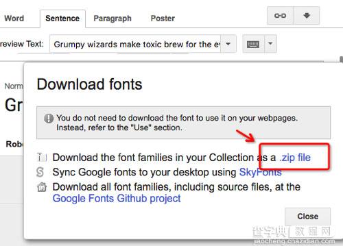 教你在网页上使用 GOOGLE WEB FONT4