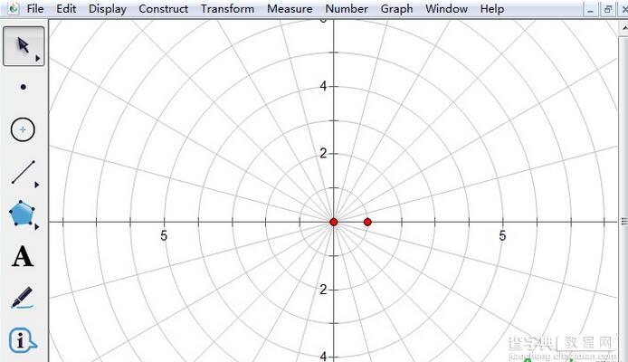 几何画板如何使用极坐标系画函数图像1