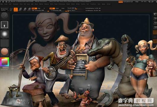 ZBrush网格提取的使用技巧1