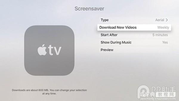 Apple TV 4管理和设置屏保教程6