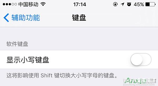 iphone怎么设置大写键盘3