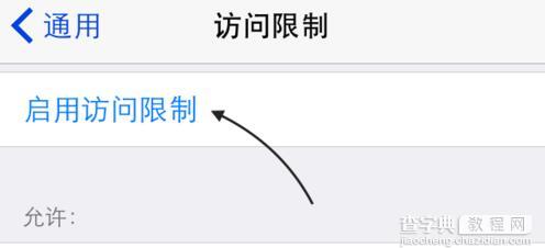 iPhone怎么设置应用访问限制?4