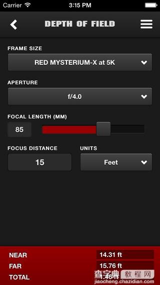 RED发布手机APP，让摄影师方便进行多种摄影计算！非常实用！3
