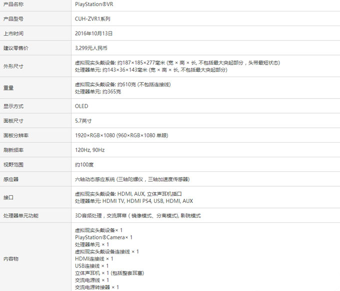 国行版PS VR价格多少3