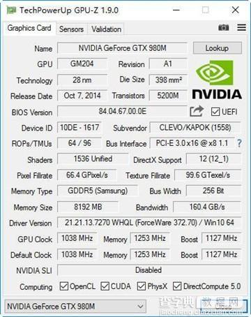 GTX 980M对比GTX 1060游戏本 谁更值得买？2