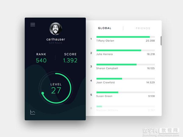 UI 之积分榜、排行榜列表设计灵感10