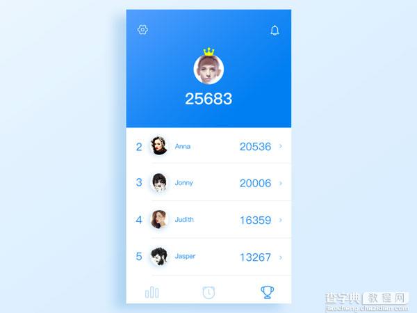 UI 之积分榜、排行榜列表设计灵感15
