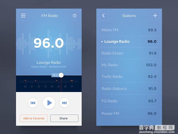 30个收音机app界面UI设计欣赏16
