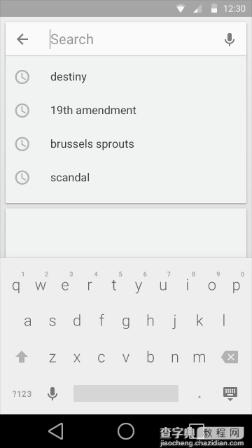 Android设计规范 Material Design-Patterns(5搜索)2