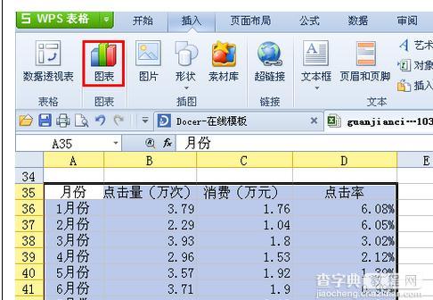 wps表格如何添加两个纵坐标3