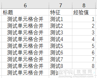 Excel解除合并如何保留原数据5