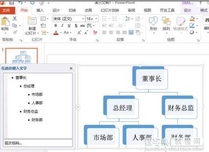 如何使用ppt绘制公司内部组织结构图6