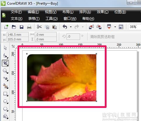 coreldraw怎么裁切图片?3