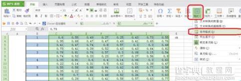 wps表格中如何标记特定数字2