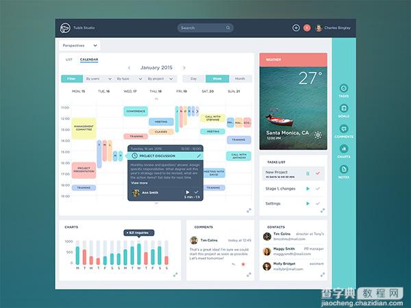 20个令人震惊的Dashboard（仪表盘）设计欣赏20