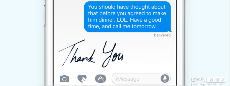 iOS 10如何在短信应用中发送手写的内容1
