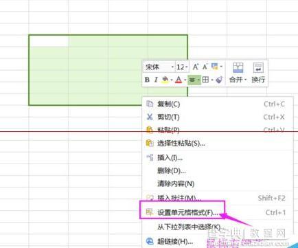 怎样快速设置wps表格单元格格式3