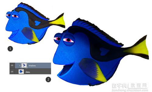 Photoshop合成可爱健忘的Dory14