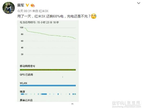 红米3X续航能力怎么样1