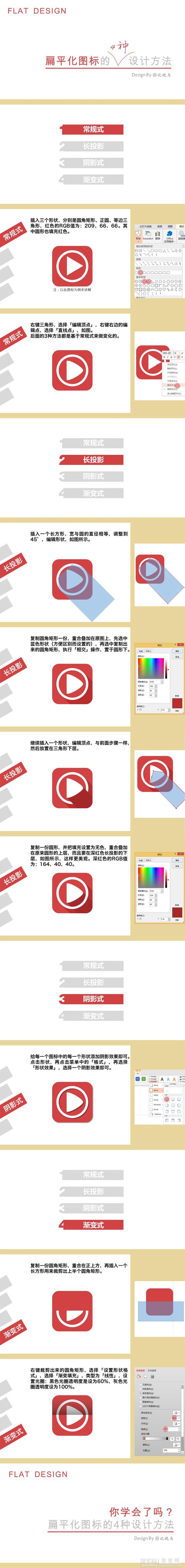 四种用PPT设计扁平化图标方法介绍1