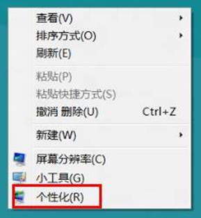 Windows8系统如何更改桌面主题？1