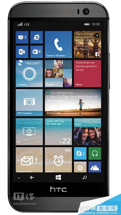 WP8.1版HTC One M8 智能手机高清渲染图曝光 或19日发布1