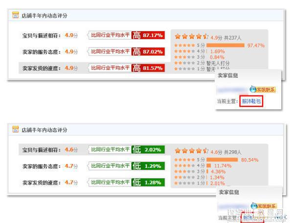 提高淘宝店铺DSR评分的几个细节优化方法1