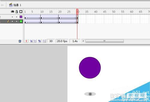 FLASH制作跳动的小球8