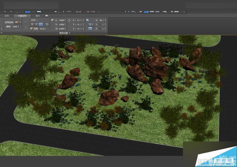 3DMAX用石墨工具制作逼真的景观地形方法7