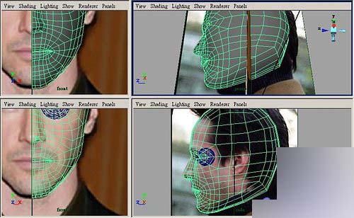 Maya制作人物头部polygon建模27