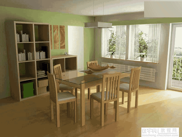 3DSMAX制作室内餐厅效果图1