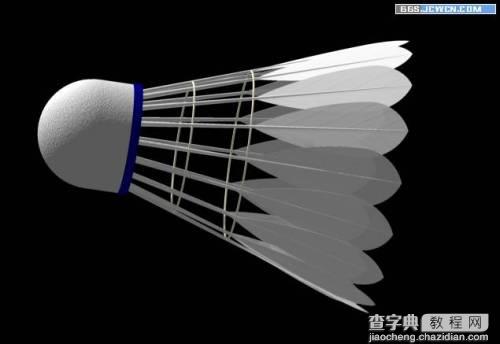 AutoCAD三维建模教程：制作逼真的立体羽毛球1